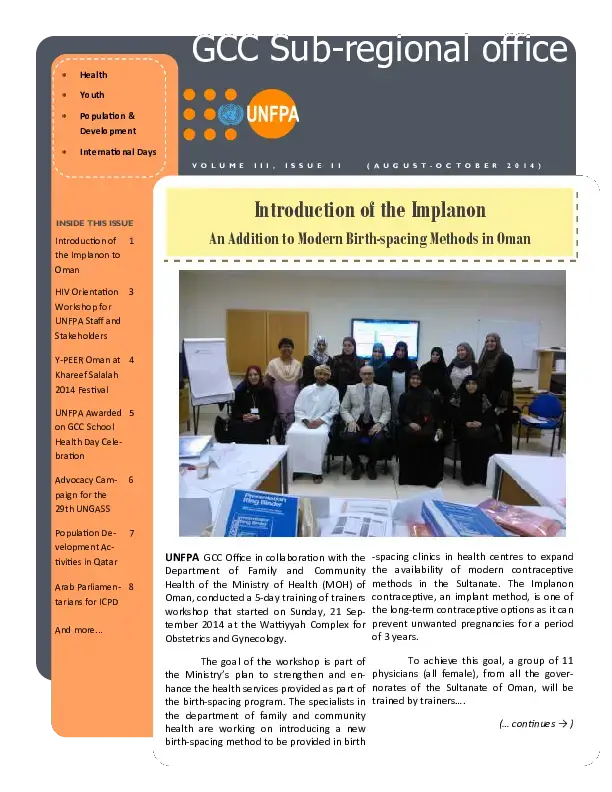 Newsletter - Volume III, Issue II